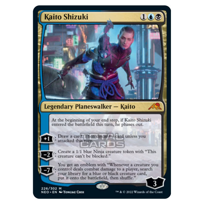 kaito shizuki mtg card text Magic The Gathering - Kamigawa - Neon Dynasty - Kaito Shizuki