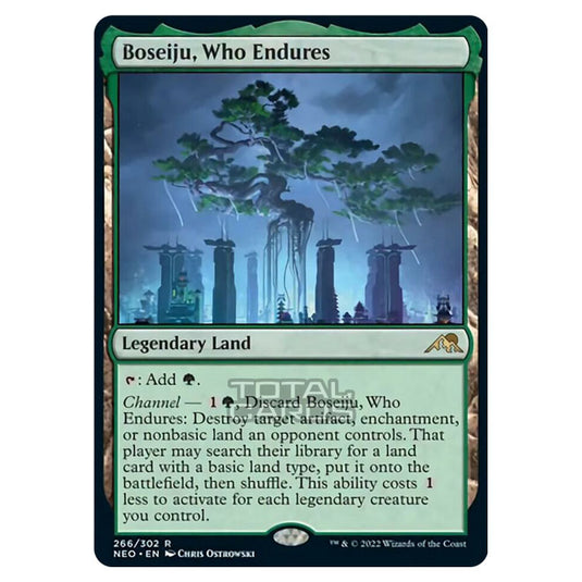 Magic The Gathering - Kamigawa - Neon Dynasty - Boseiju, Who Endures - 266/302