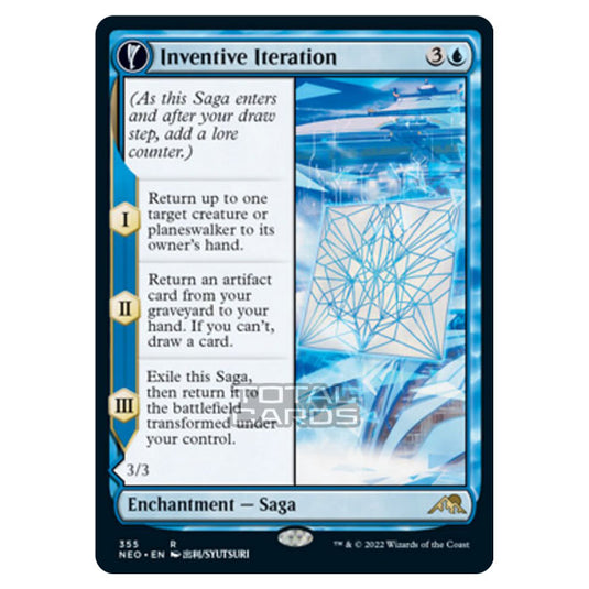 Magic The Gathering - Kamigawa - Neon Dynasty - Inventive Iteration // Living Breakthrough - 355/302