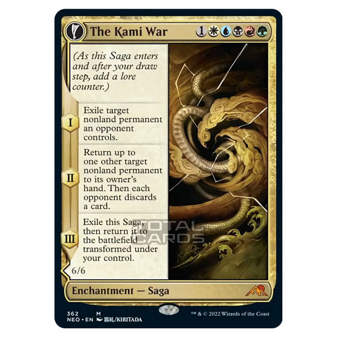 the kami war mtg card Magic The Gathering - Kamigawa - Neon Dynasty
