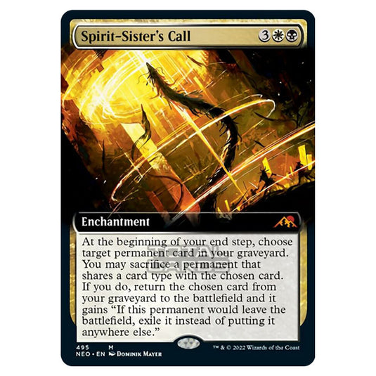Magic The Gathering - Kamigawa - Neon Dynasty - Spirit-Sister's Call - 495/302