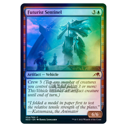 Magic The Gathering - Kamigawa - Neon Dynasty - Futurist Sentinel - 54/302 (Foil)