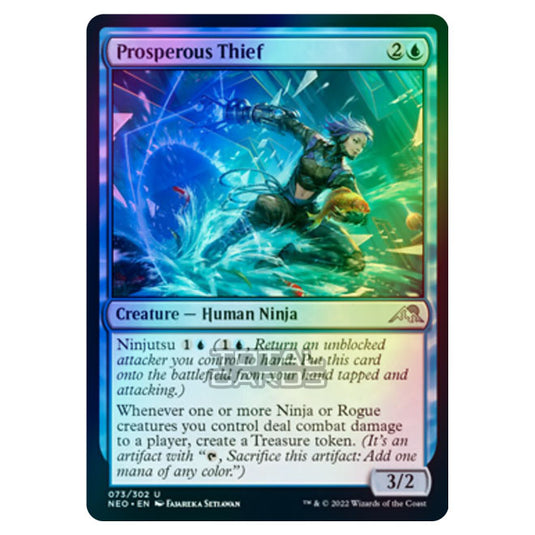 Magic The Gathering - Kamigawa - Neon Dynasty - Prosperous Thief - 73/302 (Foil)
