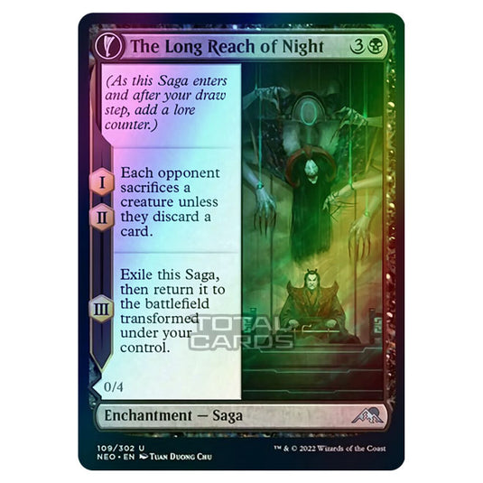 Magic The Gathering - Kamigawa - Neon Dynasty - The Long Reach of Night // Animus of Night's Reach - 109/302 (Foil)