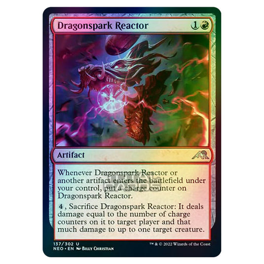 Magic The Gathering - Kamigawa - Neon Dynasty - Dragonspark Reactor - 137/302 (Foil)