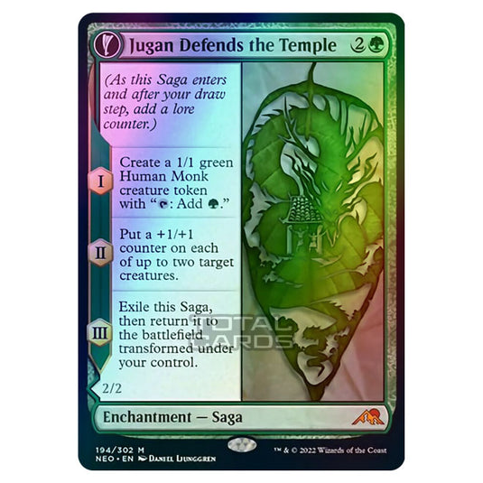 Magic The Gathering - Kamigawa - Neon Dynasty - Jugan Defends the Temple // Remnant of the Rising Star - 194/302 (Foil)