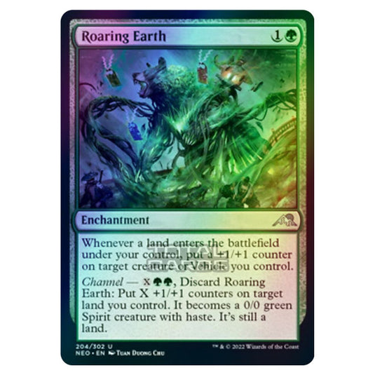 Magic The Gathering - Kamigawa - Neon Dynasty - Roaring Earth - 204/302 (Foil)