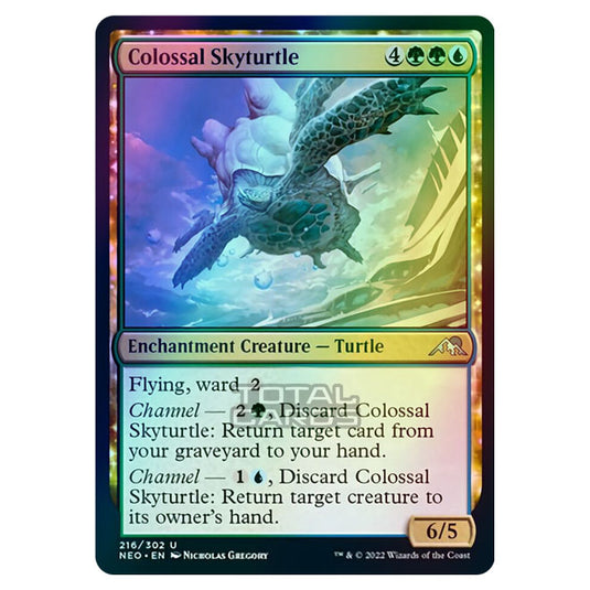 Magic The Gathering - Kamigawa - Neon Dynasty - Colossal Skyturtle - 216/302 (Foil)