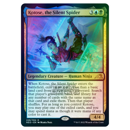 Magic The Gathering - Kamigawa - Neon Dynasty - Kotose, the Silent Spider - 228/302 (Foil)
