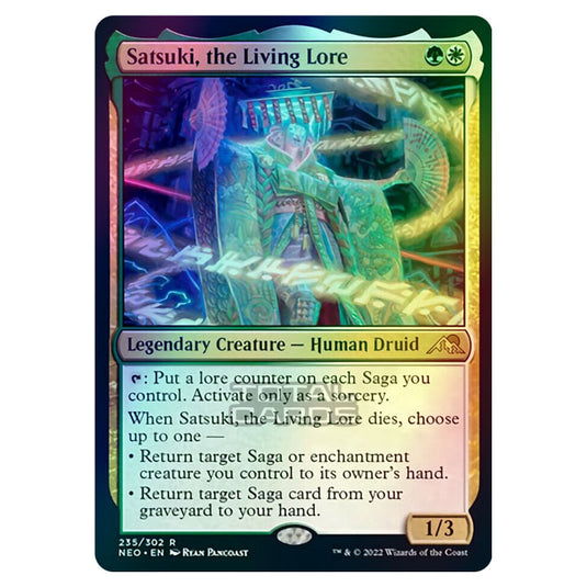 Magic The Gathering - Kamigawa - Neon Dynasty - Satsuki, the Living Lore - 235/302 (Foil)