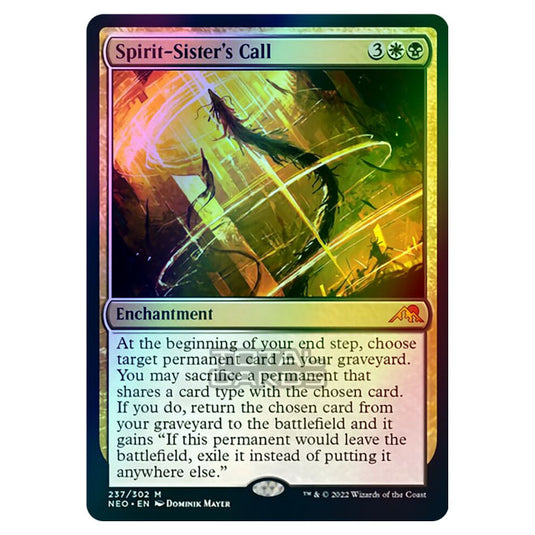 Magic The Gathering - Kamigawa - Neon Dynasty - Spirit-Sister's Call - 237/302 (Foil)