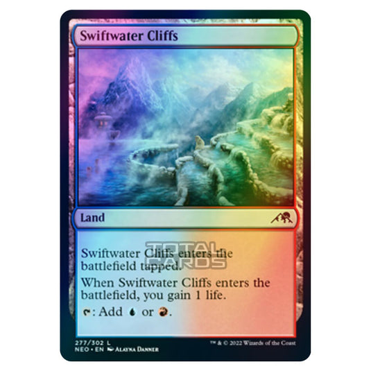 Magic The Gathering - Kamigawa - Neon Dynasty - Swiftwater Cliffs - 277/302 (Foil)