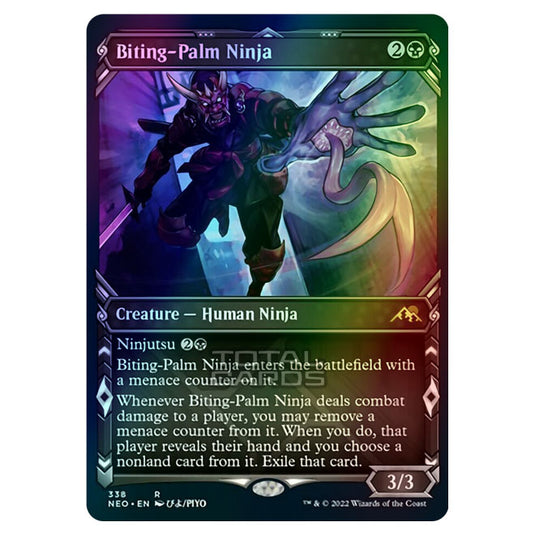 Magic The Gathering - Kamigawa - Neon Dynasty - Biting-Palm Ninja - 338/302 (Foil)