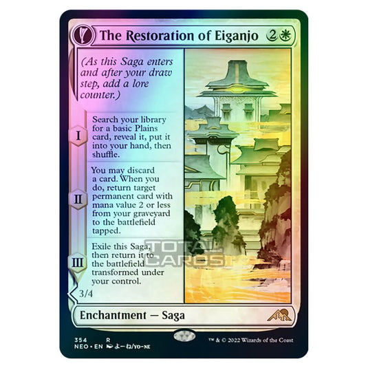 Magic The Gathering - Kamigawa - Neon Dynasty - The Restoration of Eiganjo // Architect of Restoration - 354/302 (Foil)