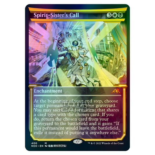 Magic The Gathering - Kamigawa - Neon Dynasty - Spirit-Sister's Call - 400/302 (Foil)