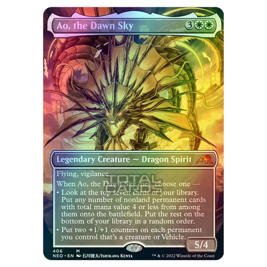 Magic The Gathering - Kamigawa - Neon Dynasty - Ao, the Dawn Sky - 406/302 (Foil)