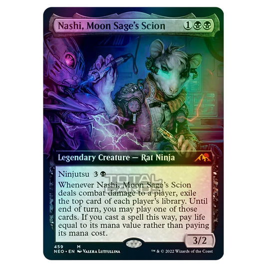 Magic The Gathering - Kamigawa - Neon Dynasty - Nashi, Moon Sage's Scion - 459/302 (Foil)