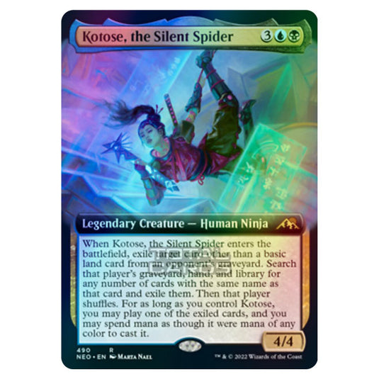 Magic The Gathering - Kamigawa - Neon Dynasty - Kotose, the Silent Spider - 490/302 (Foil)