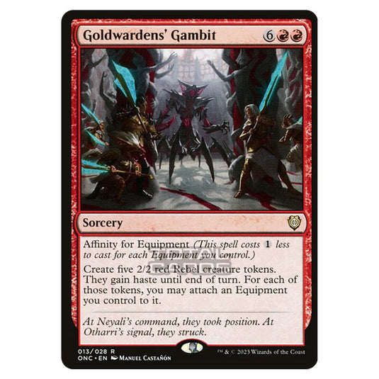 Magic The Gathering - Phyrexia - All Will Be One - Commander - Goldwardens' Gambit - 13/174