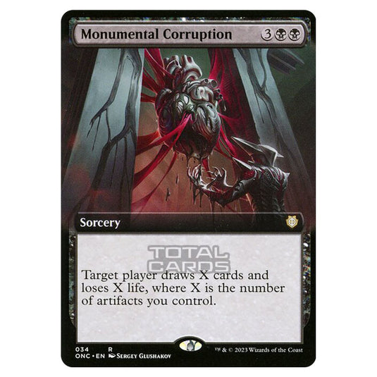 Magic The Gathering - Phyrexia - All Will Be One - Commander - Monumental Corruption - 34/174