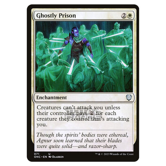 Magic The Gathering - Phyrexia - All Will Be One - Commander - Ghostly Prison - 71/174