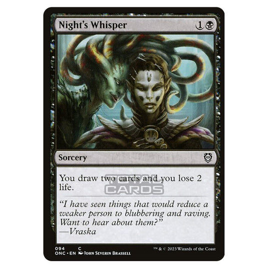 Magic The Gathering - Phyrexia - All Will Be One - Commander - Night's Whisper - 94/174