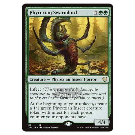 Magic The Gathering - Phyrexia - All Will Be One - Commander - Phyrexian Swarmlord - 111/174