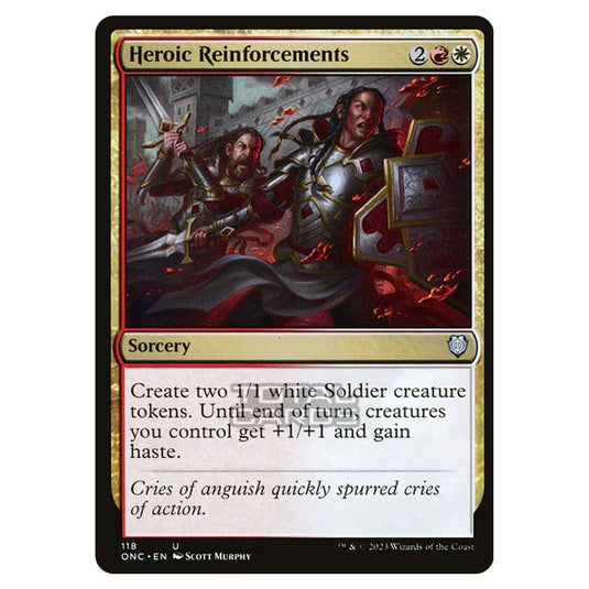 Magic The Gathering - Phyrexia - All Will Be One - Commander - Heroic Reinforcements - 118/174