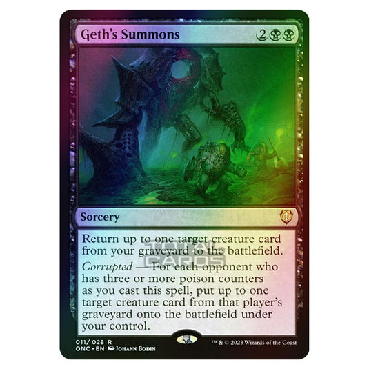 Magic The Gathering - Phyrexia - All Will Be One - Commander - Geth's Summons - 11/174 (Foil)