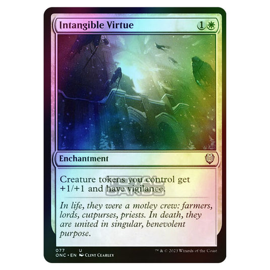 Magic The Gathering - Phyrexia - All Will Be One - Commander - Intangible Virtue - 77/174 (Foil)