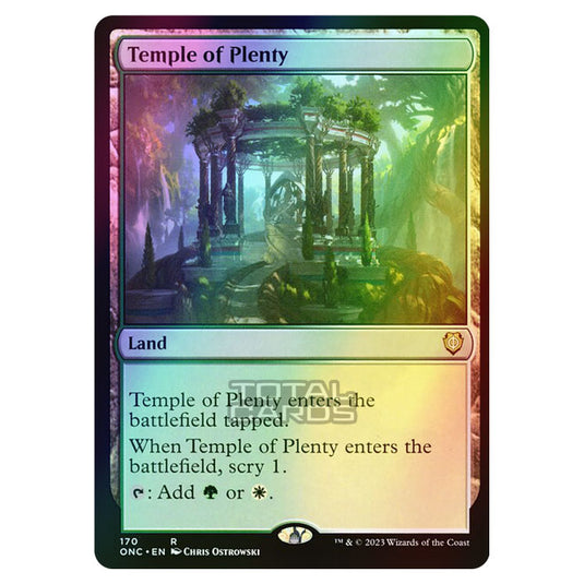 Magic The Gathering - Phyrexia - All Will Be One - Commander - Temple of Plenty - 170/174 (Foil)