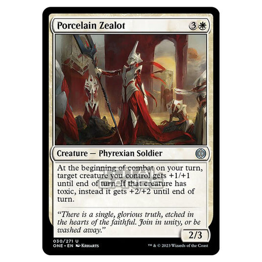 Magic The Gathering - Phyrexia - All Will Be One - Porcelain Zealot - 30/271