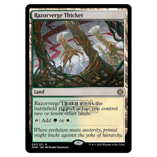 Magic The Gathering - Phyrexia - All Will Be One - Razorverge Thicket - 257/271