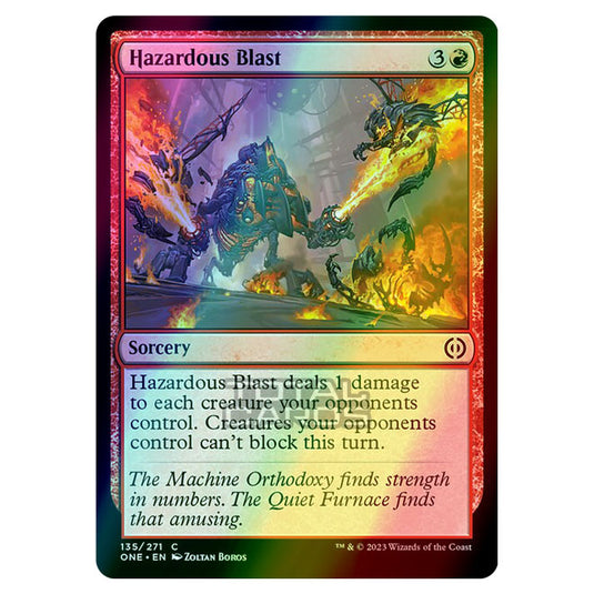 Magic The Gathering - Phyrexia - All Will Be One - Hazardous Blast - 135/271 (Foil)