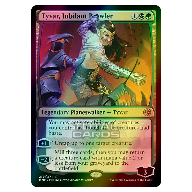 Magic The Gathering - Phyrexia - All Will Be One - Tyvar, Jubilant Bra Magic The Gathering - Phyrexia - All Will Be One - Tyvar, Jubilant Bra