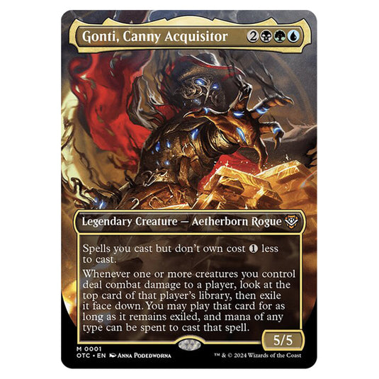 Magic The Gathering - Outlaws of Thunder Junction - Commander - Gonti, Canny Acquisitor - 0001