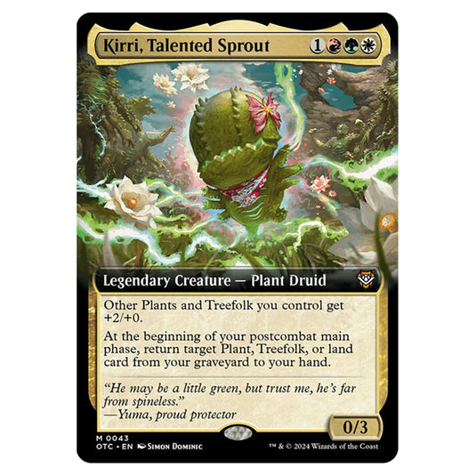 Magic The Gathering - Outlaws of Thunder Junction - Commander - Kirri, Talented Sprout - 0043