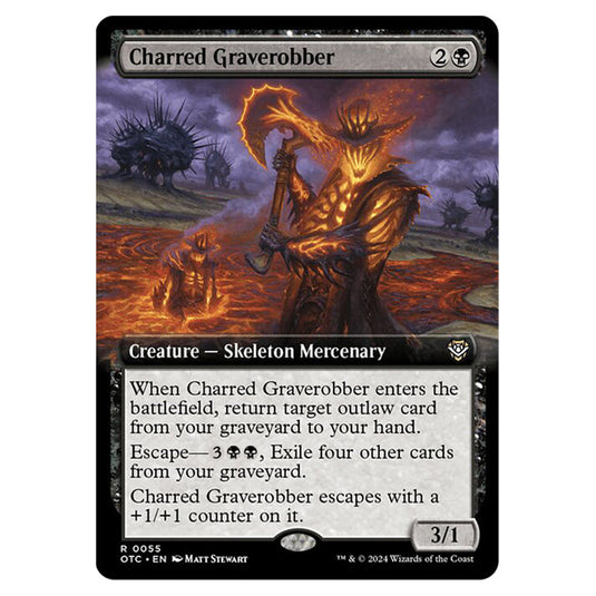 Magic The Gathering - Outlaws of Thunder Junction - Commander - Charred Graverobber - 0055