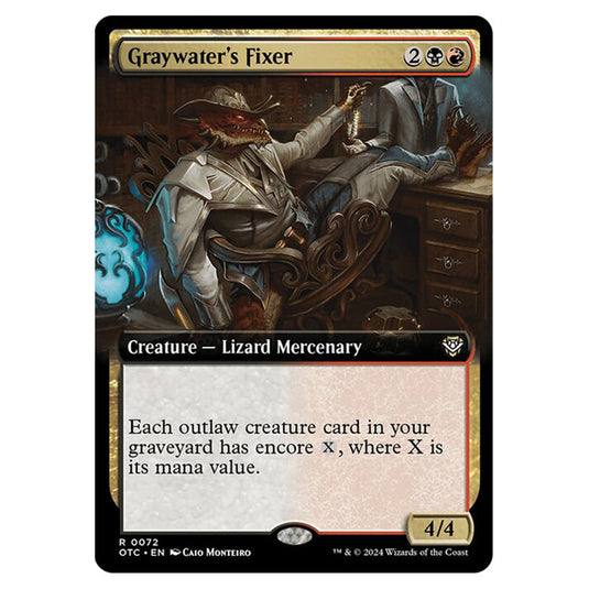 Magic The Gathering - Outlaws of Thunder Junction - Commander - Graywater's Fixer - 0072
