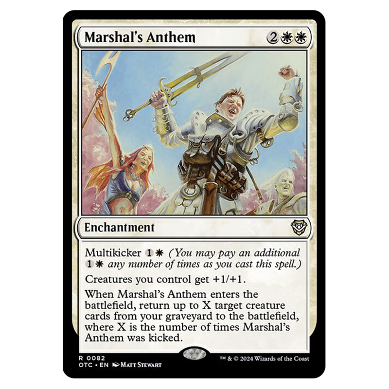 mtg anthem cards White Gets Tribal In Rally the Ranks In Kaldheim Whenever a green creature enters the battlefield under your control MTG Gaea's Anthem Planar