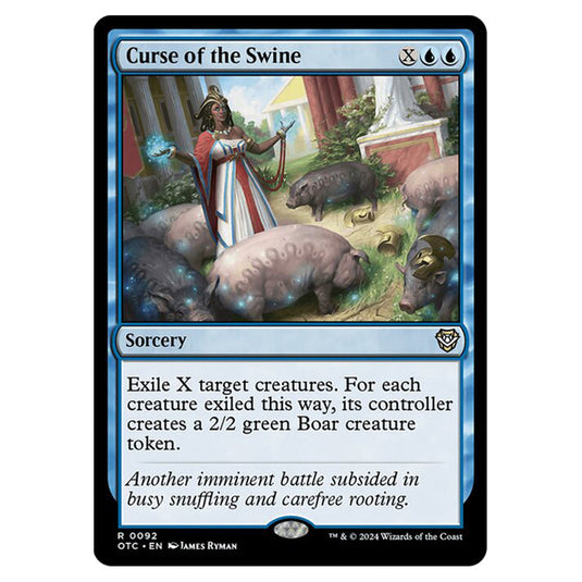 Magic The Gathering - Outlaws of Thunder Junction - Commander - Curse of the Swine - 0092