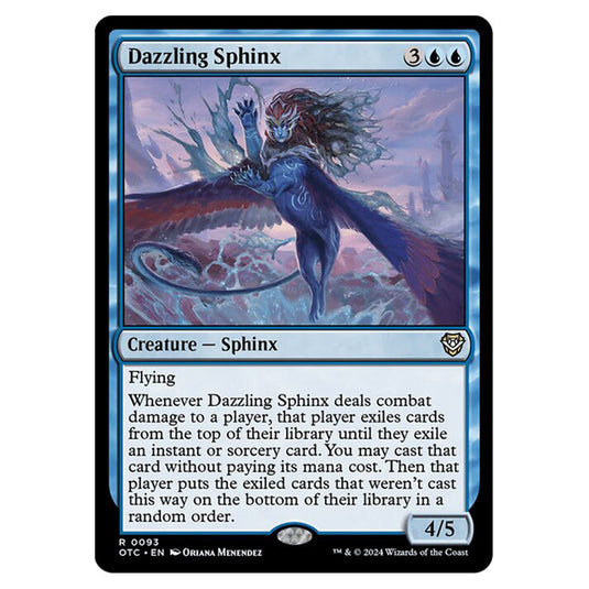 Magic The Gathering - Outlaws of Thunder Junction - Commander - Dazzling Sphinx - 0093