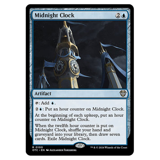 Magic The Gathering - Outlaws of Thunder Junction - Commander - Midnight Clock - 0100