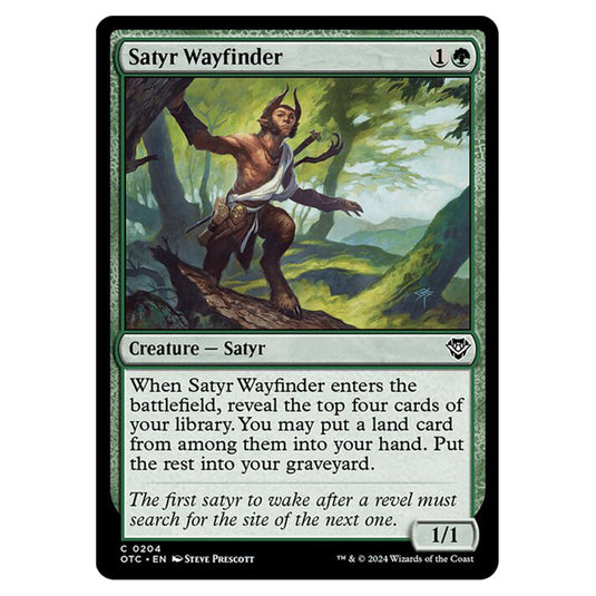 Magic The Gathering - Outlaws of Thunder Junction - Commander - Satyr Wayfinder - 0204