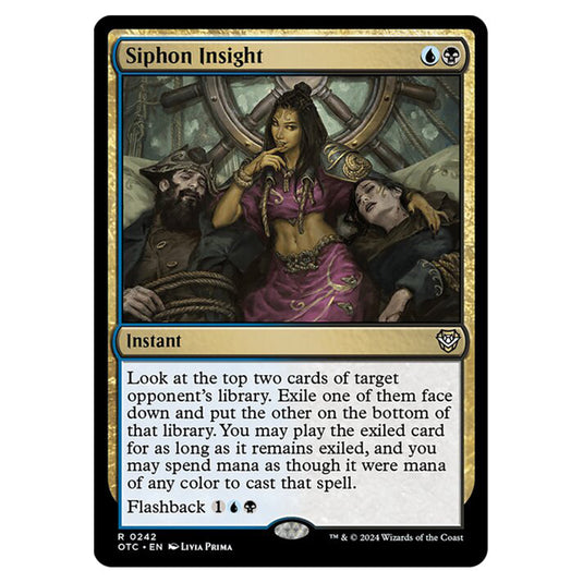 Magic The Gathering - Outlaws of Thunder Junction - Commander - Siphon Insight - 0242