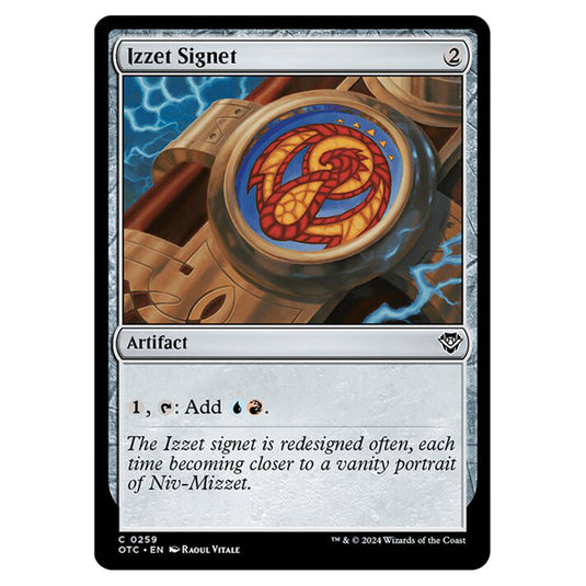 Magic The Gathering - Outlaws of Thunder Junction - Commander - Izzet Signet - 0259