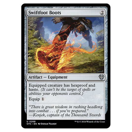 Magic The Gathering - Outlaws of Thunder Junction - Commander - Swiftfoot Boots - 0268