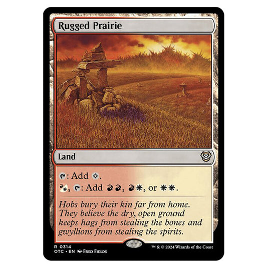 Magic The Gathering - Outlaws of Thunder Junction - Commander - Rugged Prairie - 0314