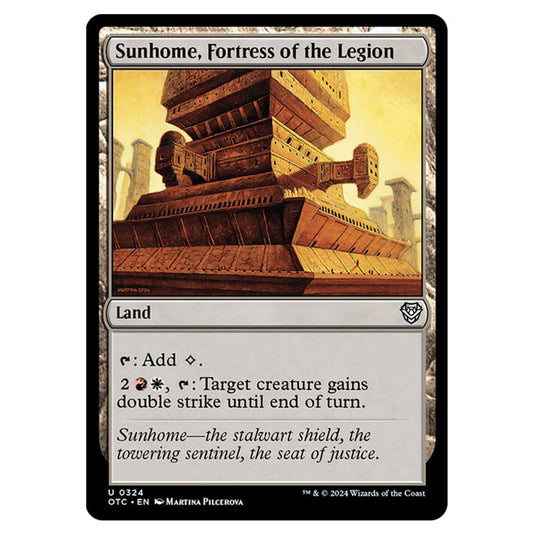 Magic The Gathering - Outlaws of Thunder Junction - Commander - Sunhome, Fortress of the Legion - 0324