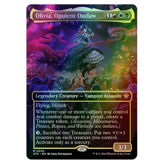 Magic The Gathering - Outlaws of Thunder Junction - Commander - Olivia, Opulent Outlaw - 0002 (Foil)